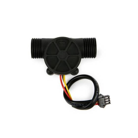 Water Flow Sensor (Sea) YF-S201 Flowmeter G1/2 1-30L/Min Black 5-24V - 4