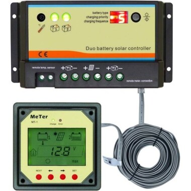 Waterproof 12V24V10A Intelligent Solar Controller - 12.8 Fully Charged 14.8V Lithium Iron Phosphate - 1