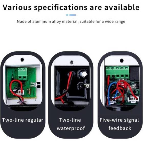 Waterproof 250KG DC12V/500-600MA Two-Wire Magnetic Lock Left Outlet Without Feedback - 5