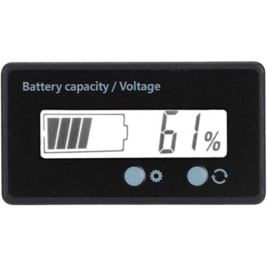 White 12V-84V Lead-Acid 3-24 Strings Lithium Battery Power Display Meter Power Display Self Setting - 4