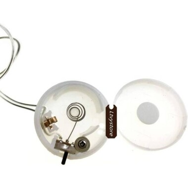 White 2x Button Battery Case With Wire And Toggle Switch CR2032 - 3
