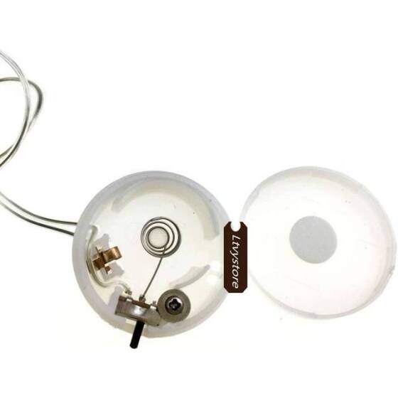 White 2x Button Battery Case With Wire And Toggle Switch CR2032 - 3