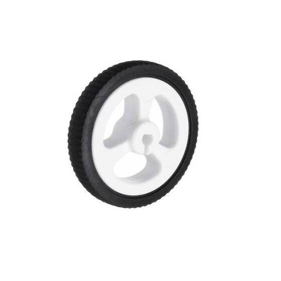 White 3PI MiniQ Car Whell Tyre 34mm For N20 Motor - 1