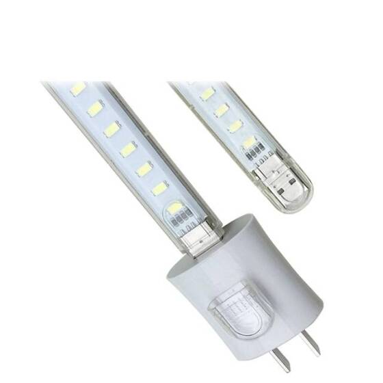 White Mini U-Shaped Night Light 8 Led 5V - 3
