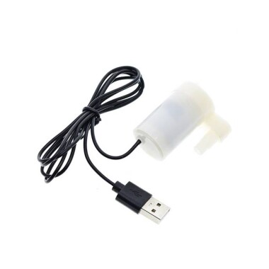 White Mute Sounds Mini Submersible Pump DC 3-5V With USB - 2