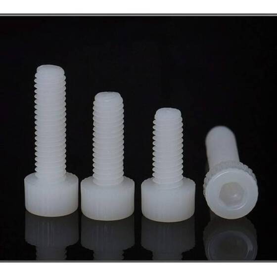 White Nylon Screw M3x12mm - 2