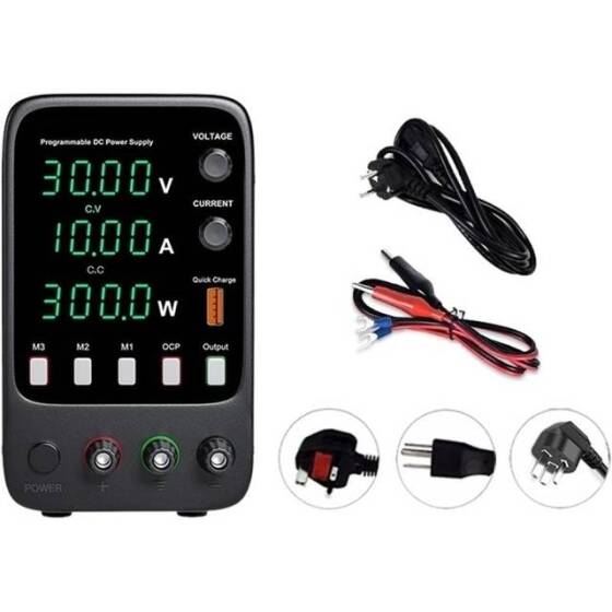 White WPS605B 60V 5A DC Adjustable RegulaTor Power Supply With Cable 110V US Plug - 2