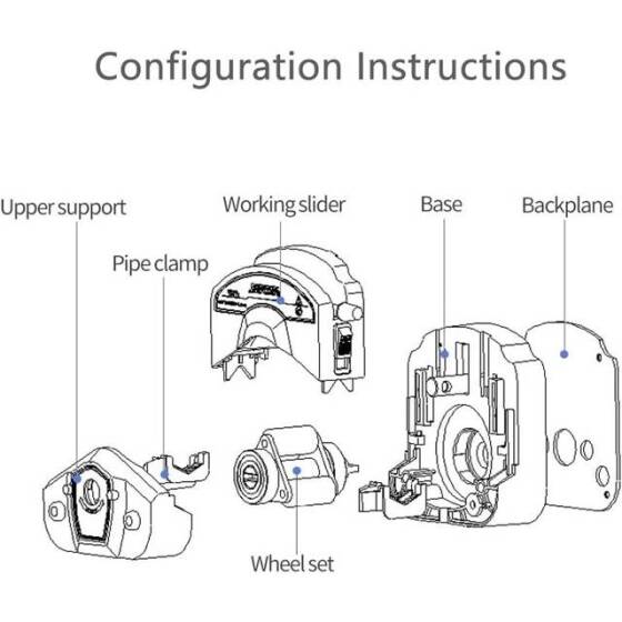White YZ1515X 3Roller Peristaltic Pump - 4