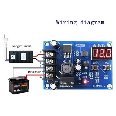 XH-M603 Charging Control Module 12-24V Storage Lithium Battery Charger Control Switch Protection Board with LED Display - 3