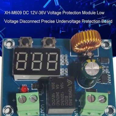 XH-M609 DC12V-36V Charger Module Voltage Over Discharge Lithium Battery Protection Precise Undervoltage Protection Module Board - 2