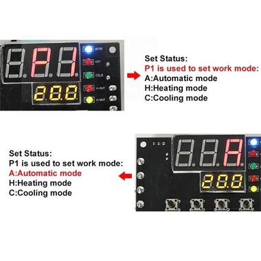 XH-W1504 TEC Semiconductor Cooler Thermostat Automatic Constant Temperature Controller Bit Control Module - 3