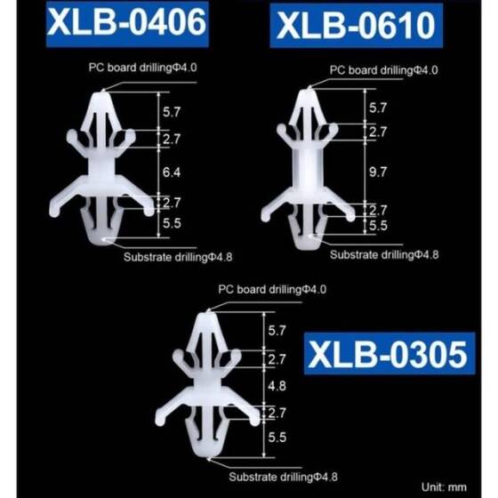 XLB-0610 Aircraft Type Isolation Column PCB Nylon Isolation Column White 9-7mm - 2