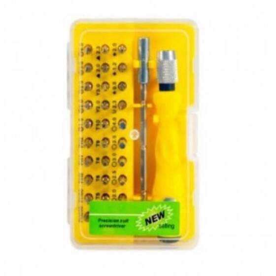 Yellow 32 in 1 Multi-Purpose Precision Screwdriver Set - 1