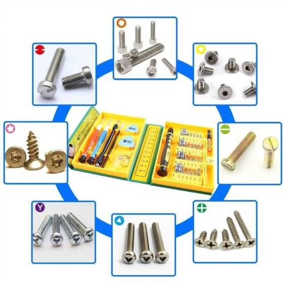 Yellow 38 in 1 S2 Screwdriver Set - Plastic Box - 5