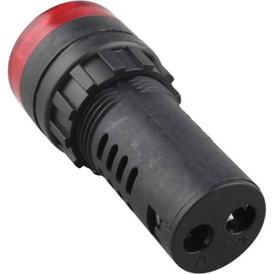 Yellow AC/DC36V 22mm AD16-22SM LED Signal Indicator Built-in Buzzer - 3