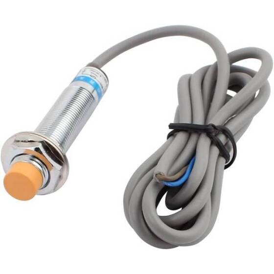 Yellow LJ12A3-4-Z/DX NPN DC6-36V Inductive Proximity Sensor Switch Note:DC Two Wire Normally Closed Random Wire Color - 1