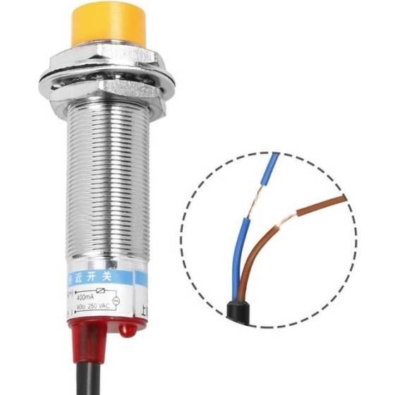 Yellow LJ18A3-8-J/EZ AC90-250V Inductive Proximity Sensor Switch - 2