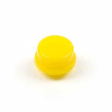 Yellow Round Cap For Square Tactile Switch - 1