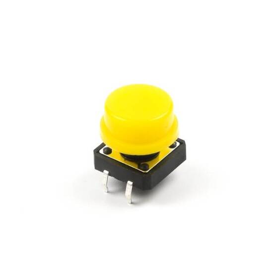 Yellow Round Cap For Square Tactile Switch - 6