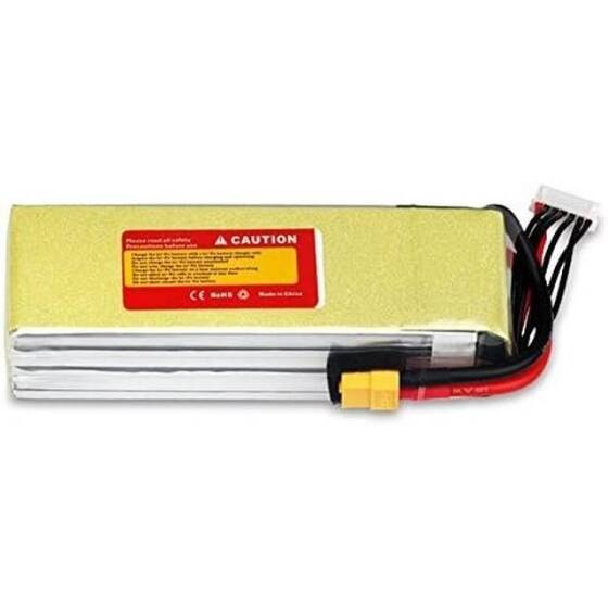 Yellow TCB 11.1V 5200MAH 25C Model Airplane Lithium Battery XT60 Female - 4