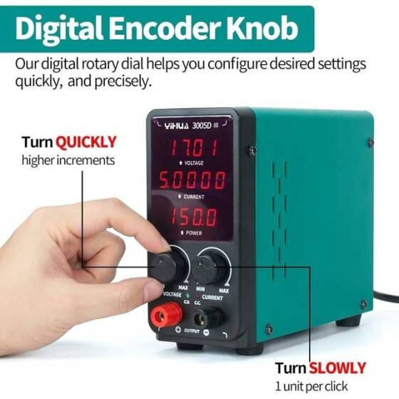 YIHUA3005D Regulated Adjustable DC Power Supply EU Plug - 4