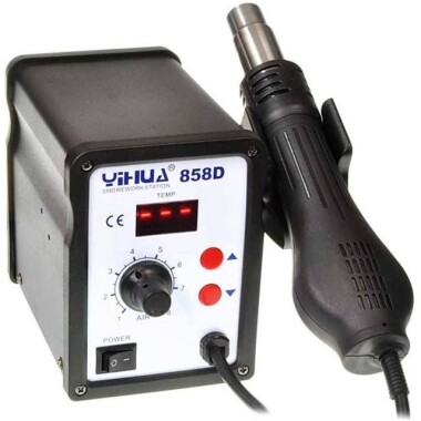 YIHUA858D Adjustable Constant Temperature Hot Air Station Anti-Static Hot Air Gun AU Plug - 3