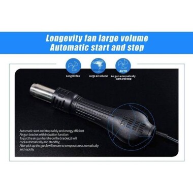 YIHUA8786D I Digital Display Hot Air Desoldering Station UK Plug - 4