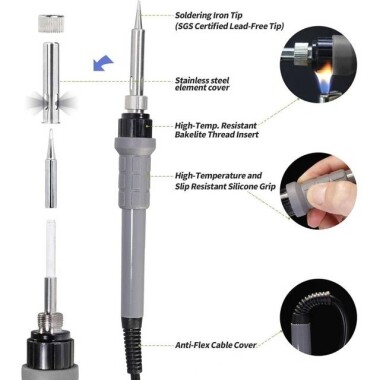 YIHUA948 I Upgrade Digital Electric Soldering Device 110V US Plug - 4