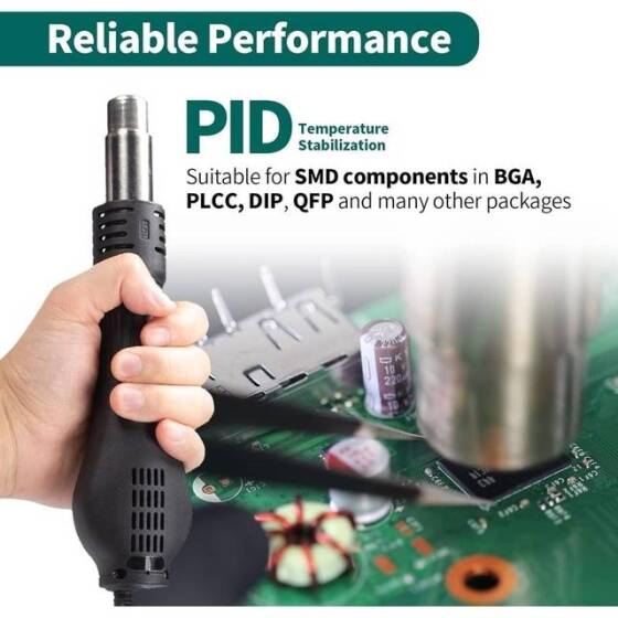 YIHUA959D-II Digital Display Hot Air Soldering Station 220V UK Plug - 5