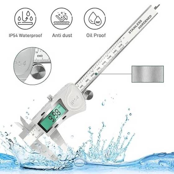0-150mm Stainless Steel Digital Display Vernier Calipers (Without Battery) - 2