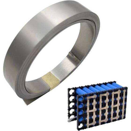 0-15x8mmx10M Nickel Plated Steel Strip For 18650 Battery Pack Welding - 1