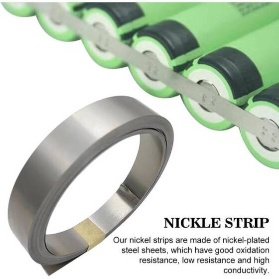 0-15x8mmx10M Nickel Plated Steel Strip For 18650 Battery Pack Welding - 3