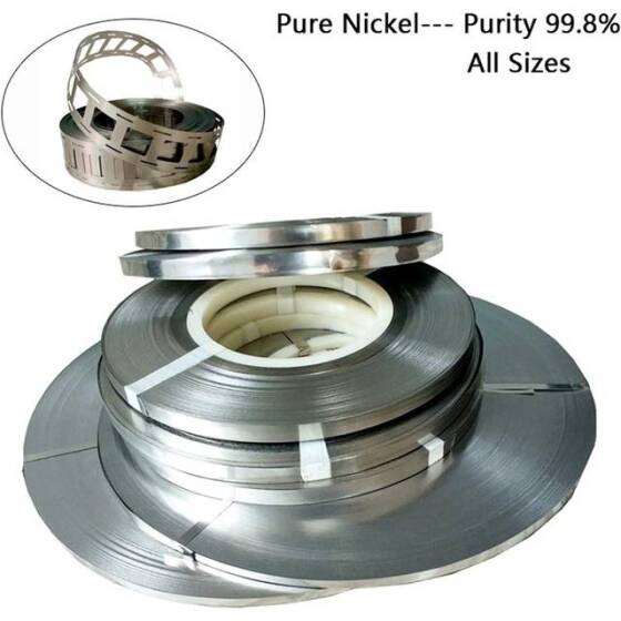 0-2x10mmx10M Pure Nickel Strip 99.96% High Purity - 2