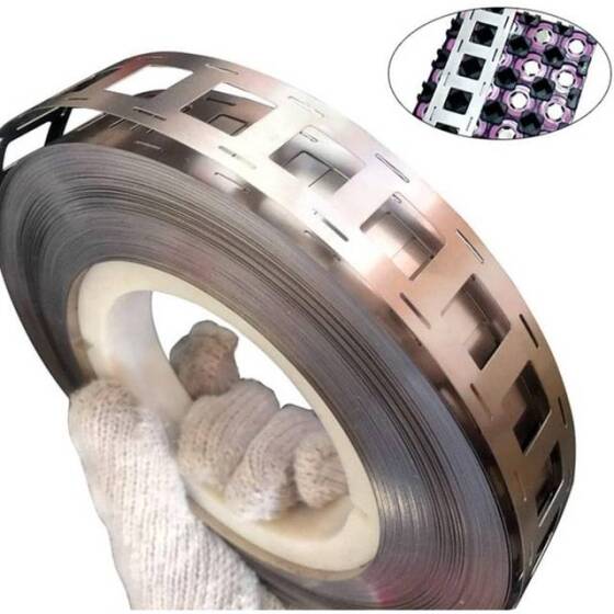 0-2x27mmx1M 20-25mm Nickel Plated Steel Strip For 18650-2P Battery Pack Welding - 3