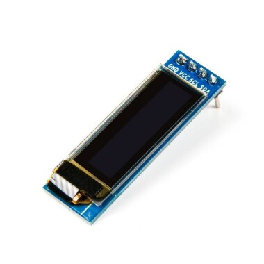 0.91 inch 128x32 I2C IIC Serial OLED LCD Display Module(With GND VCC) Blue SSD1306 Chip - 8