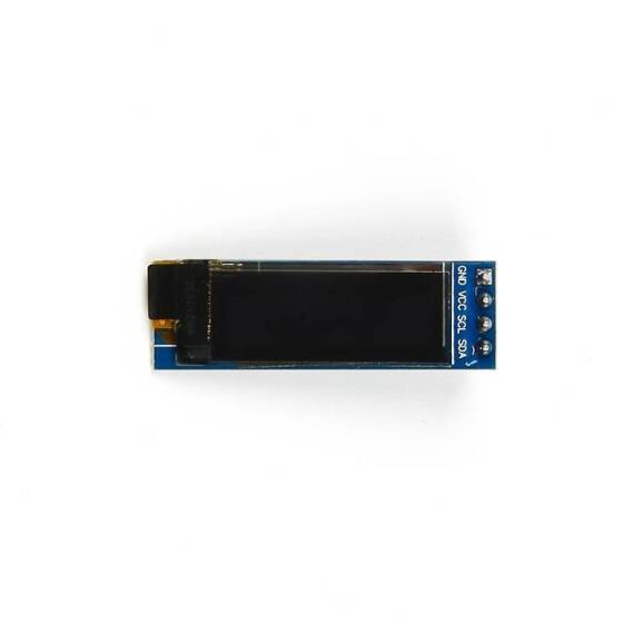 0.91 inch 128x32 I2C IIC Serial OLED LCD Display Module(With GND VCC) White SSD1306 Chip - 4