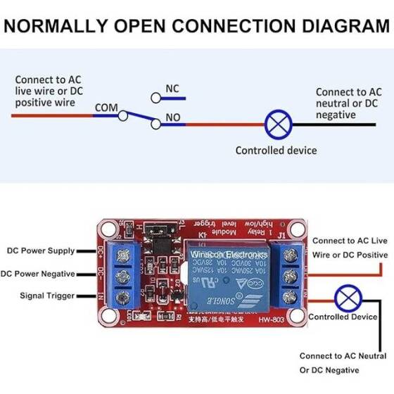 1 Channel Relay Module 12V High And Low Level Trigger Relay Control - 3