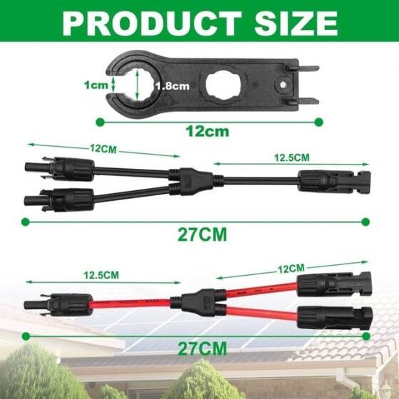 1 Pair IP67 MC4-T2 Solar PV Connector - 2