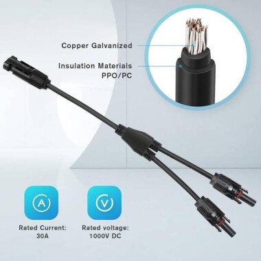 1 Pair MC4 80A 1000V Male And Female PV Connector Plugs - 3