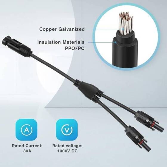 1 Pair MC4 80A 1000V Male And Female PV Connector Plugs - 3