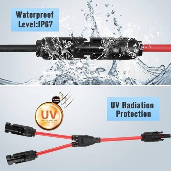 1 Pair MC4 80A 1000V Male And Female PV Connector Plugs - 5