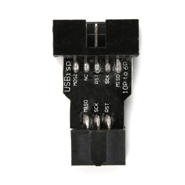 10 Pin to 6 Pin Adapter Board AVRISP USBASP STK500 - 4