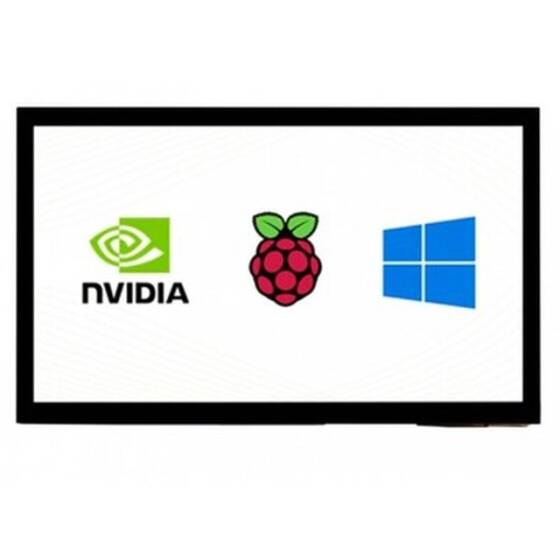 10.1 inch Capacitive Touch Screen LCD (E) 1024×600 HDMI IPS - 1
