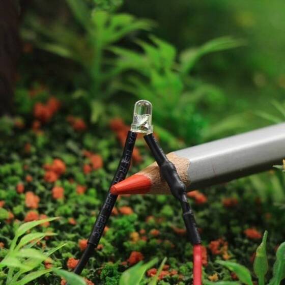 12-18V 3mm White LED Indicator Light With 20cm Cable - 3