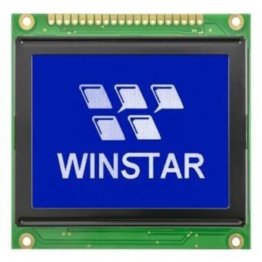 128x64 Graphic LCD Display Blue - WG12864C1-TMI-V#N - 1