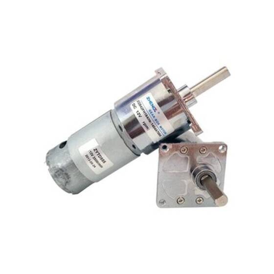 12V-24V 10 RPM 42mm Geared DC Motor - 1