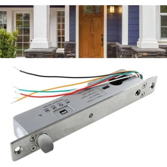 12V/24V Universal Five-Wire Electricity Mortise Lock UnLock After Power Failure Size:200x38x28mm - 2