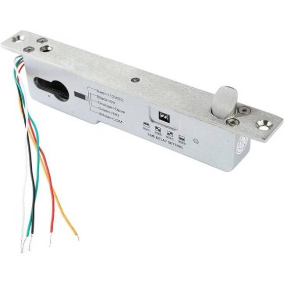 12V/24V Universal Two-Wire Electricity Mortise Lock UnLock After Power Failure Size:200x38x28mm - 1