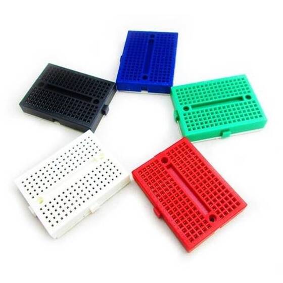 170pts Mini Breadboard SYB-170 Red with Connect - 3