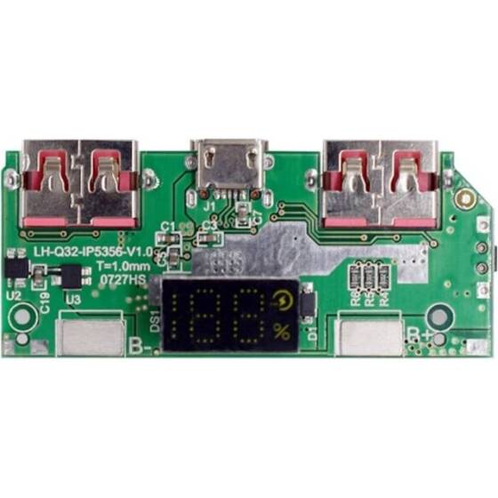 18650 5V 1A/2A Lithium Battery Digital Display Charging Module Dual Usb Output BAnd Display Booster Module - 2